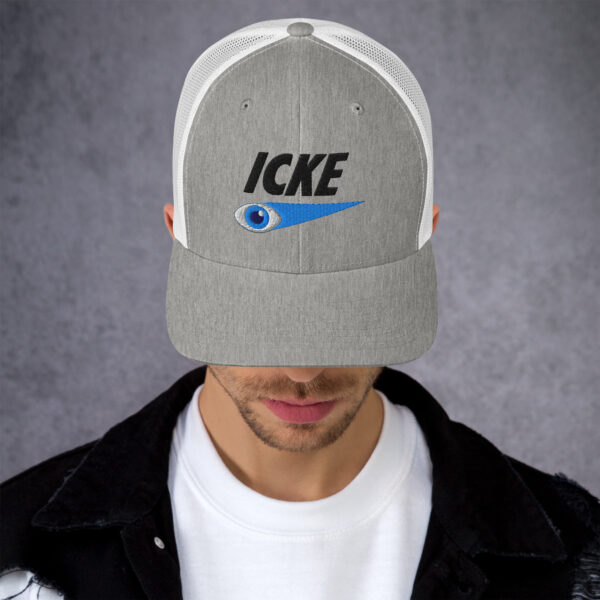 Icke Trucker Cap – Unisex (Black Text) - Image 2
