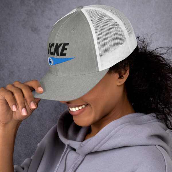 Icke Trucker Cap – Unisex (Black Text) - Image 4