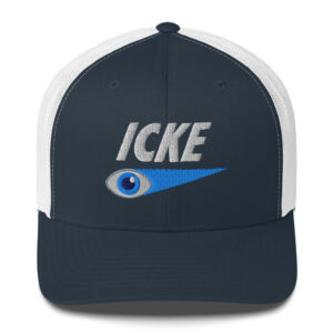 Icke Trucker Cap – Unisex (White Text)