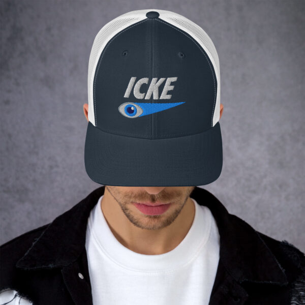 Icke Trucker Cap – Unisex (White Text) - Image 2
