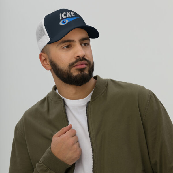 Icke Trucker Cap – Unisex (White Text) - Image 6