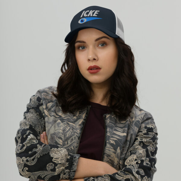 Icke Trucker Cap – Unisex (White Text) - Image 7