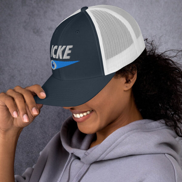 Icke Trucker Cap – Unisex (White Text) - Image 4