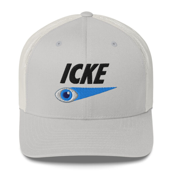 Icke Trucker Cap – Unisex (Black Text) - Image 65