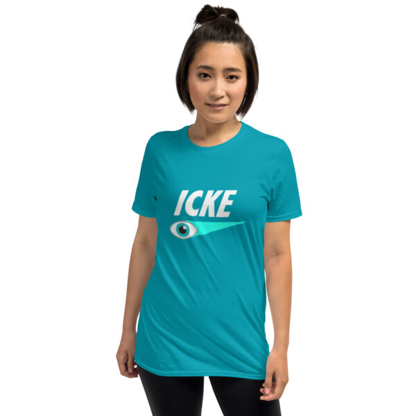 Icke T-Shirt - Short-Sleeve Unisex Tee (White Text) - Image 7