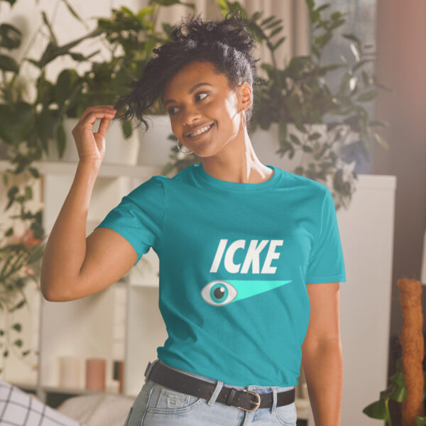 Icke T-Shirt - Short-Sleeve Unisex Tee (White Text) - Image 10