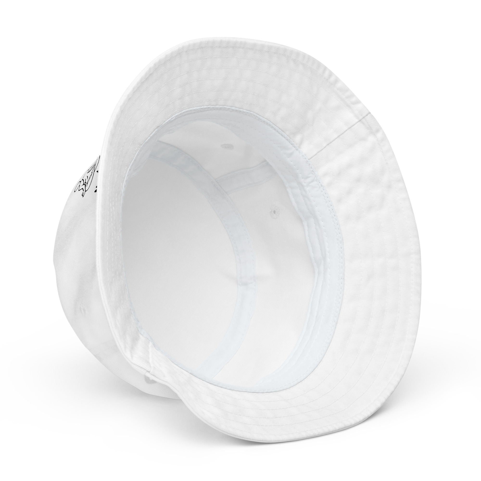 Meditation Bucket Hat – Unisex Organic Pure Cotton Summer Hat | Meditate Medication Clothes (Black Text) - Image 14