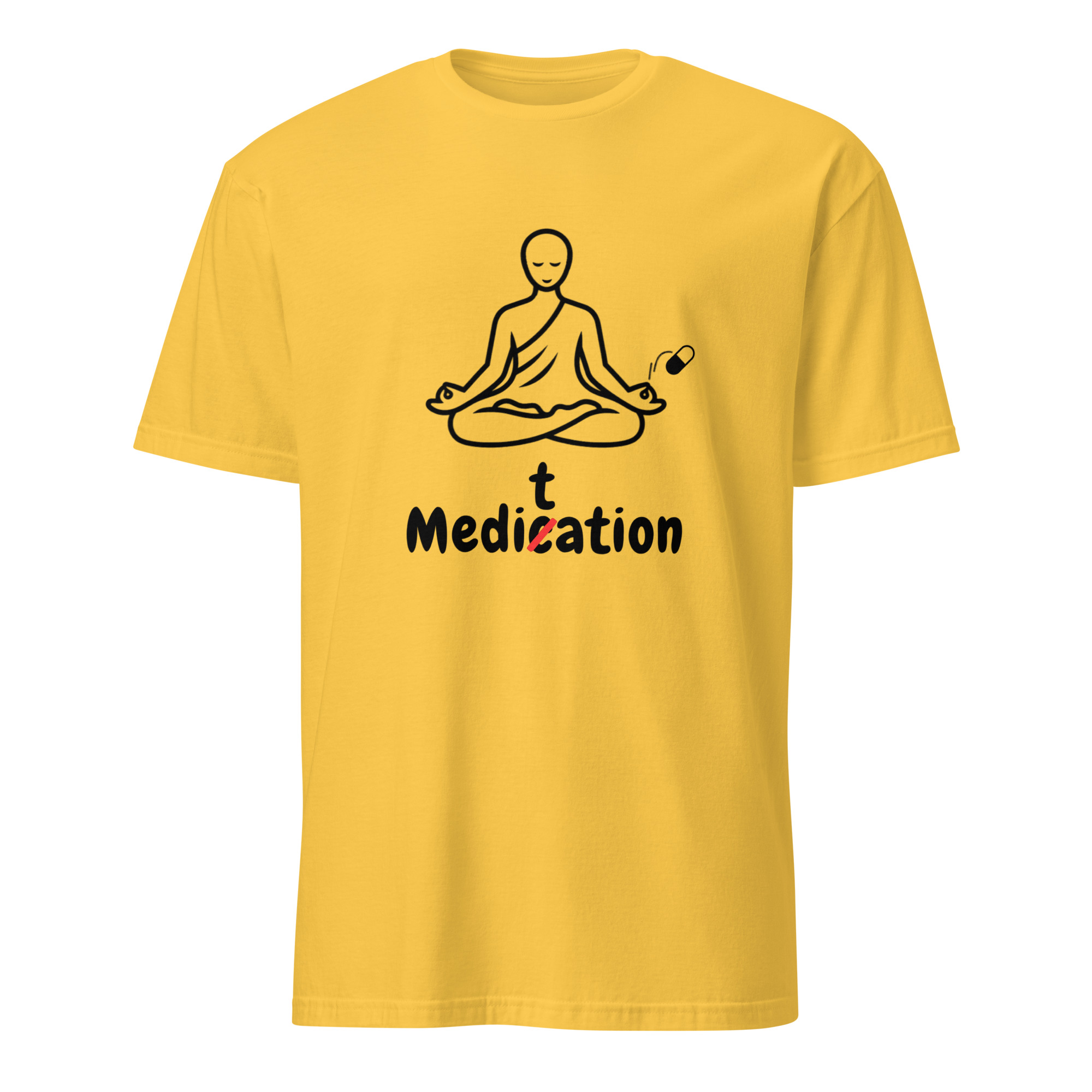 Meditation T-Shirt – Unisex 100% Cotton Meditate Medication Tee | Spiritual Clothes (Black Text) - Image 13