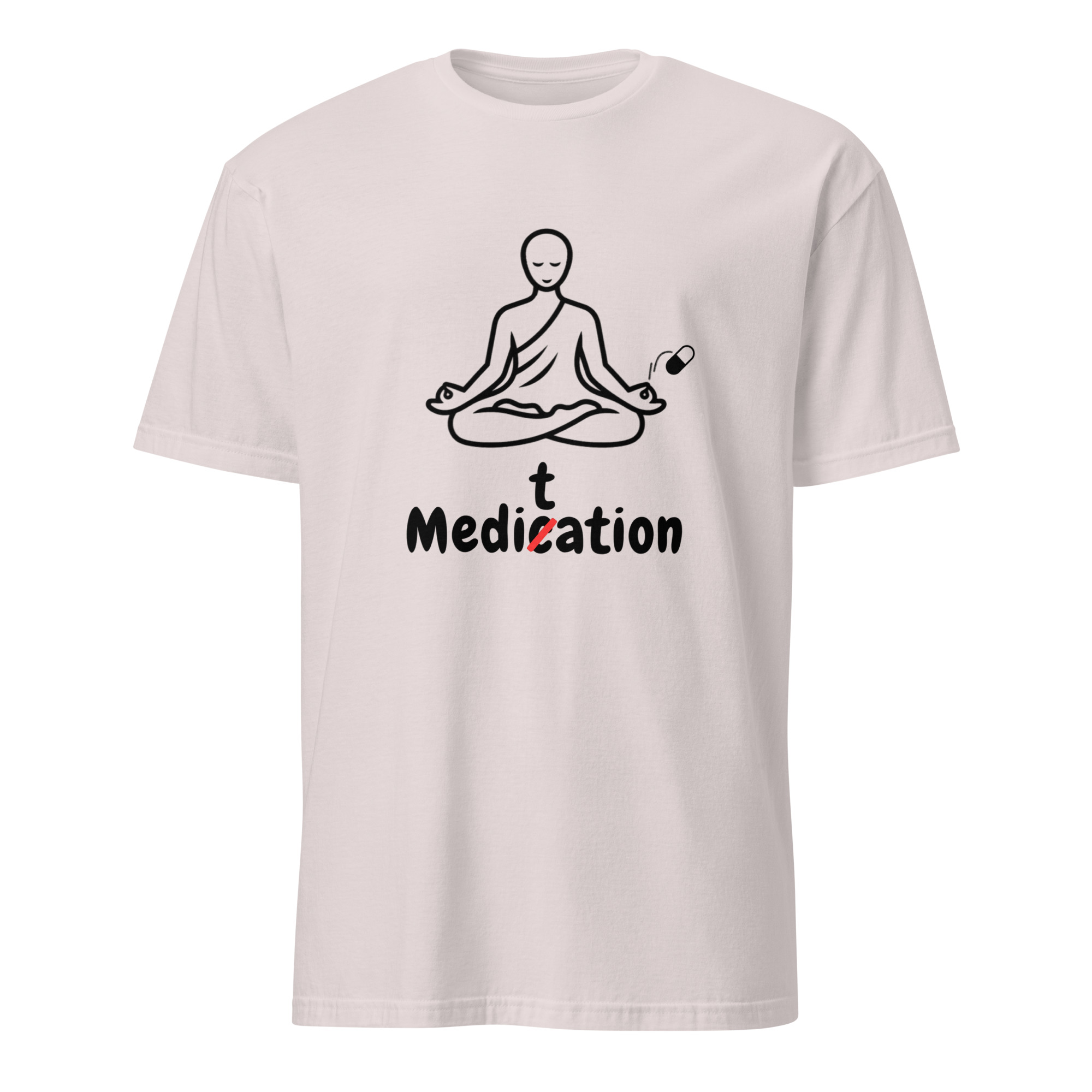 Meditation T-Shirt – Unisex 100% Cotton Meditate Medication Tee | Spiritual Clothes (Black Text) - Image 17