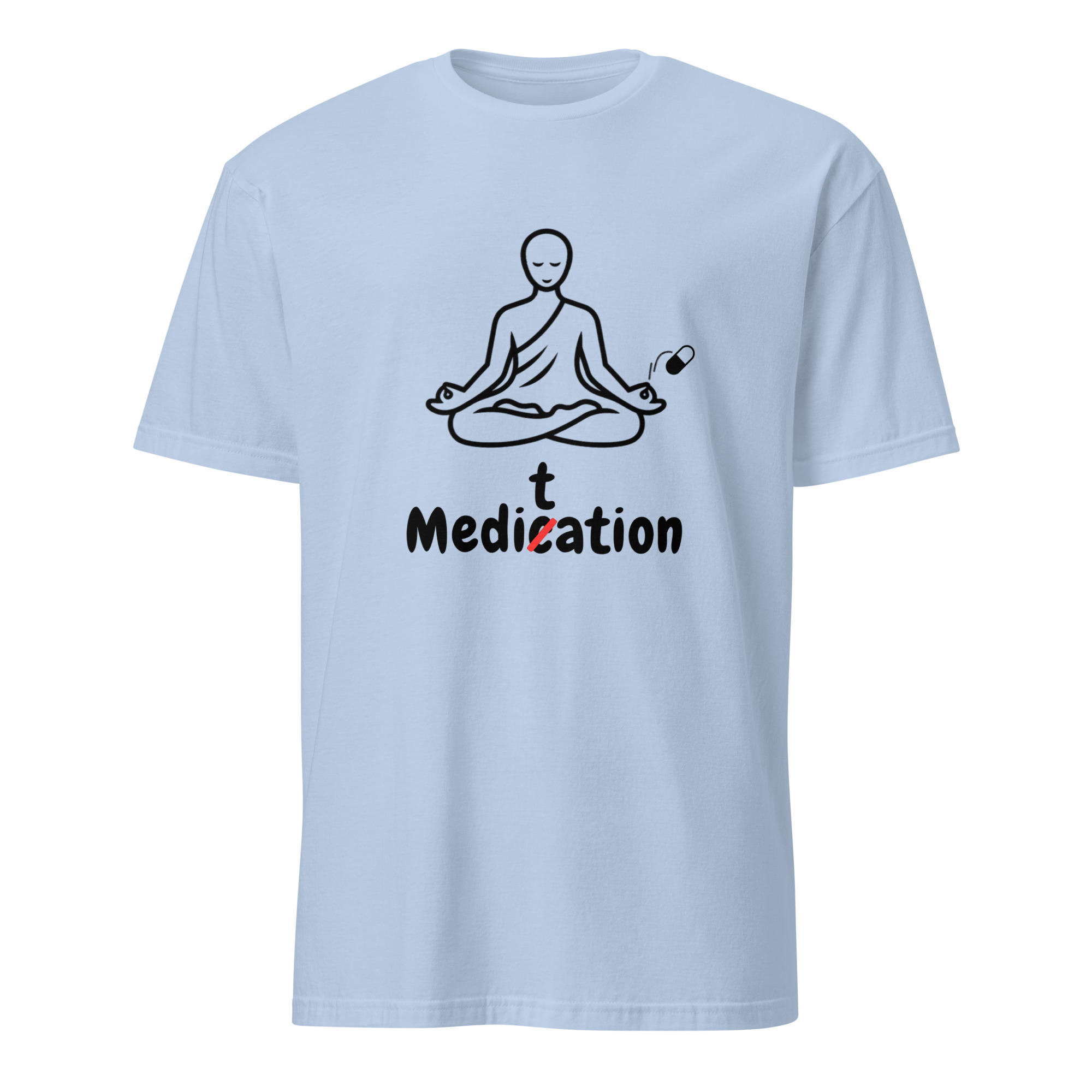 Meditation T-Shirt – Unisex 100% Cotton Meditate Medication Tee | Spiritual Clothes (Black Text) - Image 15