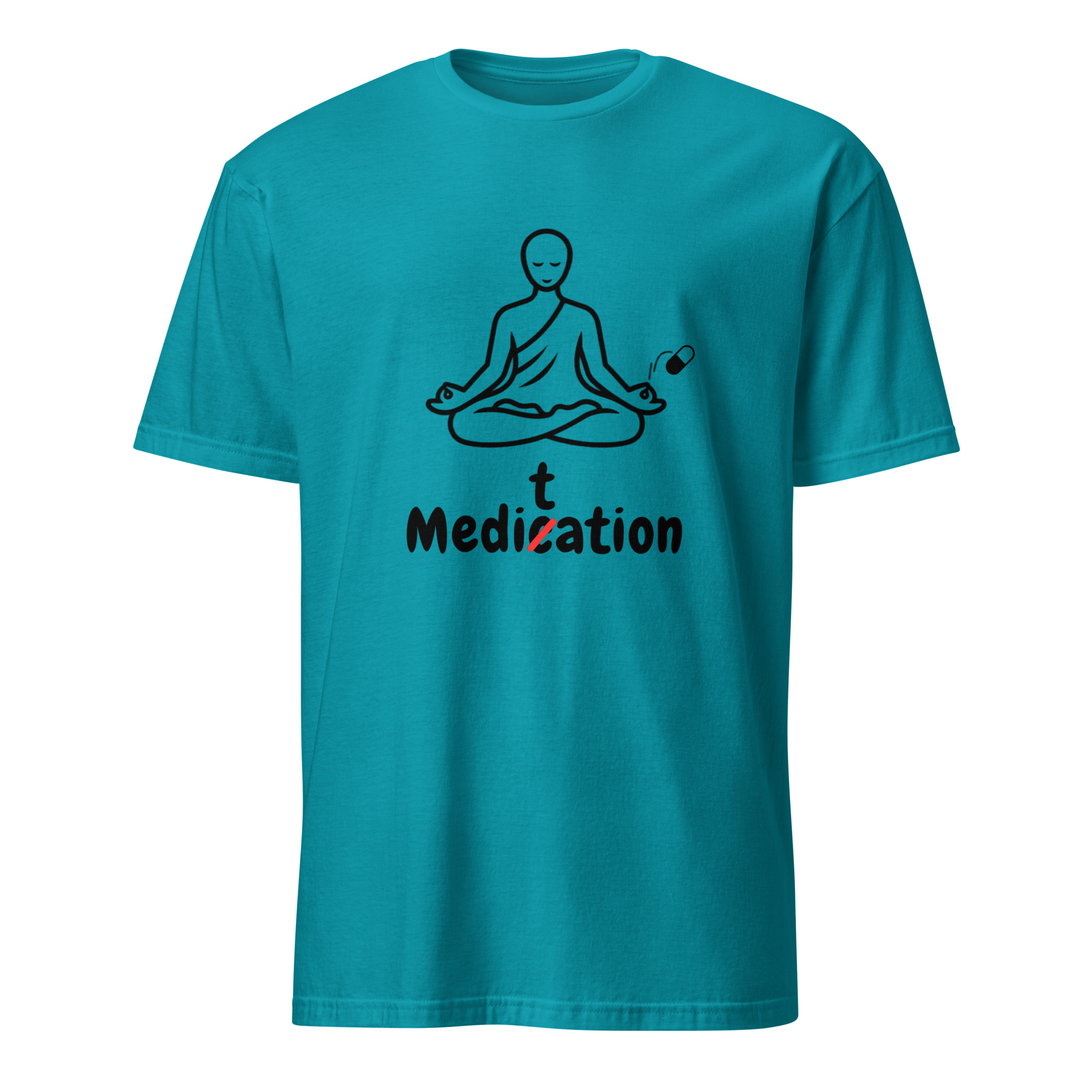 Meditation T-Shirt – Unisex 100% Cotton Meditate Medication Tee | Spiritual Clothes (Black Text) - Image 9